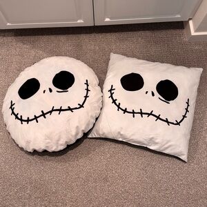 Disney Black and White Jack Skellington Pillows